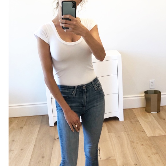 KNOXVILLE Seamless Cap Sleeve White T Shirt - Picture 6 of 8